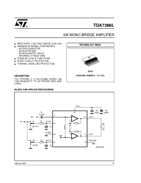 Datasheet TDA7266L производства STMicroelectronics