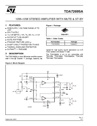 Datasheet TDA7269SA производства STMicroelectronics