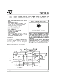 Datasheet TDA7294S производства STMicroelectronics