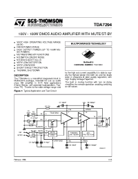 Datasheet TDA7294V производства STMicroelectronics
