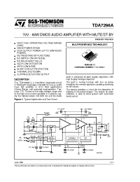 Datasheet TDA7296A производства STMicroelectronics