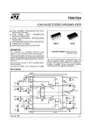 Datasheet TDA7334 производства STMicroelectronics