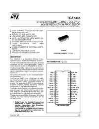Datasheet TDA7335 производства STMicroelectronics