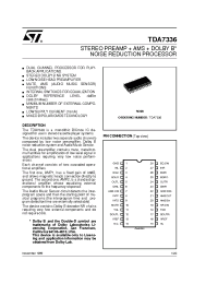 Datasheet TDA7336 производства STMicroelectronics