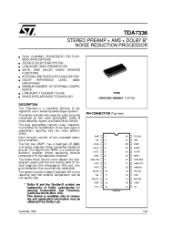 Datasheet TDA7336D производства STMicroelectronics