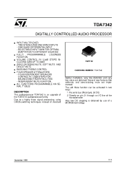 Datasheet TDA7342 производства STMicroelectronics
