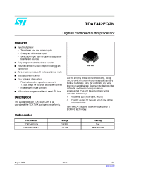 Datasheet TDA7342EQ2N производства STMicroelectronics