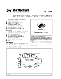 Datasheet TDA7350A производства STMicroelectronics