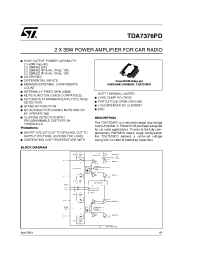 Datasheet TDA7376PD производства STMicroelectronics
