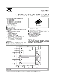 Datasheet TDA7381 производства STMicroelectronics