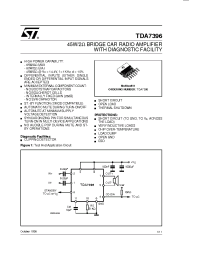 Datasheet TDA7396 производства STMicroelectronics