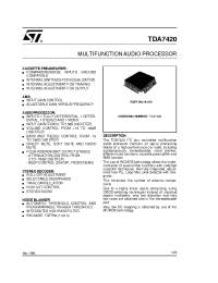 Datasheet TDA7420 производства STMicroelectronics