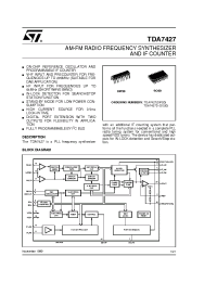Datasheet TDA7427D производства STMicroelectronics