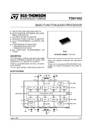 Datasheet TDA7432 производства STMicroelectronics