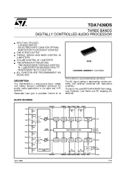 Datasheet TDA7439DS производства STMicroelectronics