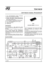 Datasheet TDA7461N производства STMicroelectronics