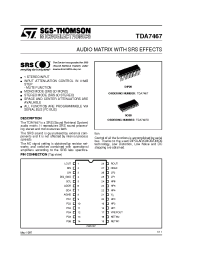 Datasheet TDA7467D производства STMicroelectronics