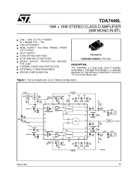 Datasheet TDA7490L производства STMicroelectronics