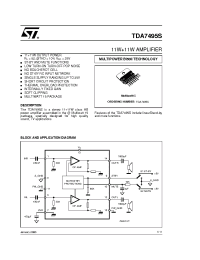 Datasheet TDA7495S производства STMicroelectronics