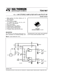 Datasheet TDA7497 производства STMicroelectronics