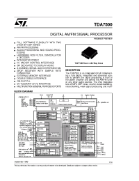 Datasheet TDA7500 производства STMicroelectronics
