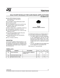 Datasheet TDA7519 производства STMicroelectronics