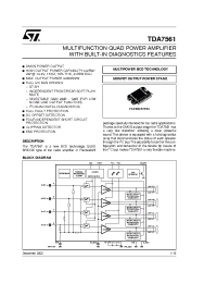 Datasheet TDA7561 производства STMicroelectronics