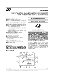 Datasheet TDA7575 производства STMicroelectronics