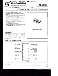 Datasheet TDA8185 производства STMicroelectronics