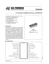 Datasheet TDA8190 производства STMicroelectronics