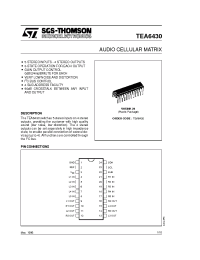 Datasheet TEA6430 manufacturer STMicroelectronics
