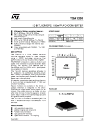 Datasheet TSA1201IF manufacturer STMicroelectronics