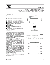 Datasheet TSM108D manufacturer STMicroelectronics