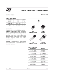 Datasheet TYN60012 производства STMicroelectronics