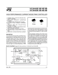 Datasheet UC2844B производства STMicroelectronics