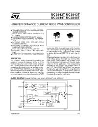 Datasheet UC3842TN производства STMicroelectronics