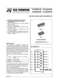 Datasheet ULQ2003 производства STMicroelectronics