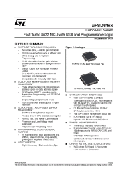 Datasheet UPSD3422EV-40U6 производства STMicroelectronics