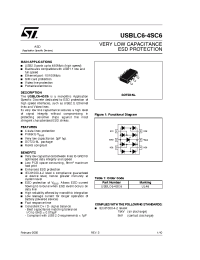 Datasheet USBLC6-4SC6 производства STMicroelectronics