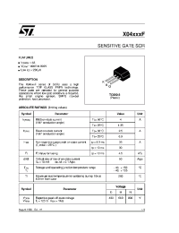 Datasheet X0404DF manufacturer STMicroelectronics