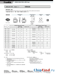 Datasheet CEI122-100MB-HH manufacturer Sumida