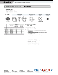 Datasheet CLS4D14 manufacturer Sumida