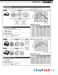 Datasheet LF2020-103 производства Sumida