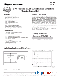 Datasheet HV101K5 manufacturer Supertex