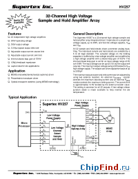 Datasheet HV257FG производства Supertex