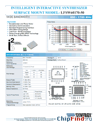 Datasheet LFSW60170-50 производства Synergy