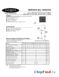 Datasheet 1N4934SG manufacturer Synsemi