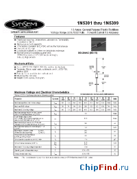 Datasheet 1N5396 производства Synsemi