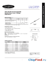 Datasheet 1N6000B manufacturer Synsemi