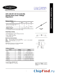 Datasheet 1N963B manufacturer Synsemi